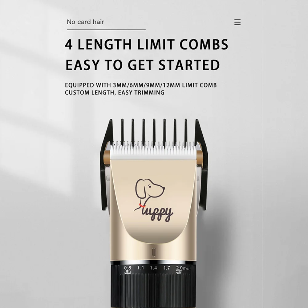 Dog Hair Clipper Pet Hair Trimmer Cat Puppy Grooming Electric Shaver Set Ceramic Blade Recharge Profession Supplies pet hair trimmer,dog hair trimmer,dog clipper,pet clipper,hair trimmer