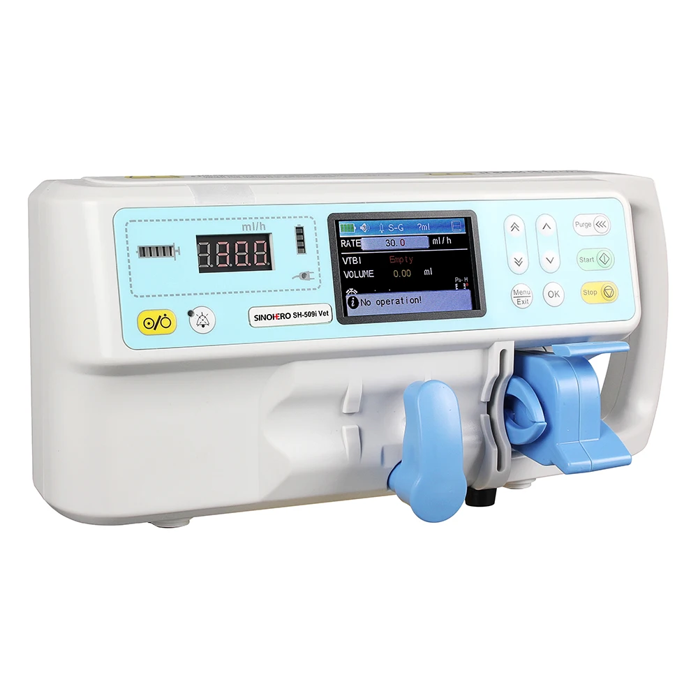 VET Syringe Pump Infusion pump Portable LCD Display Electric Medical Syringe Pum
