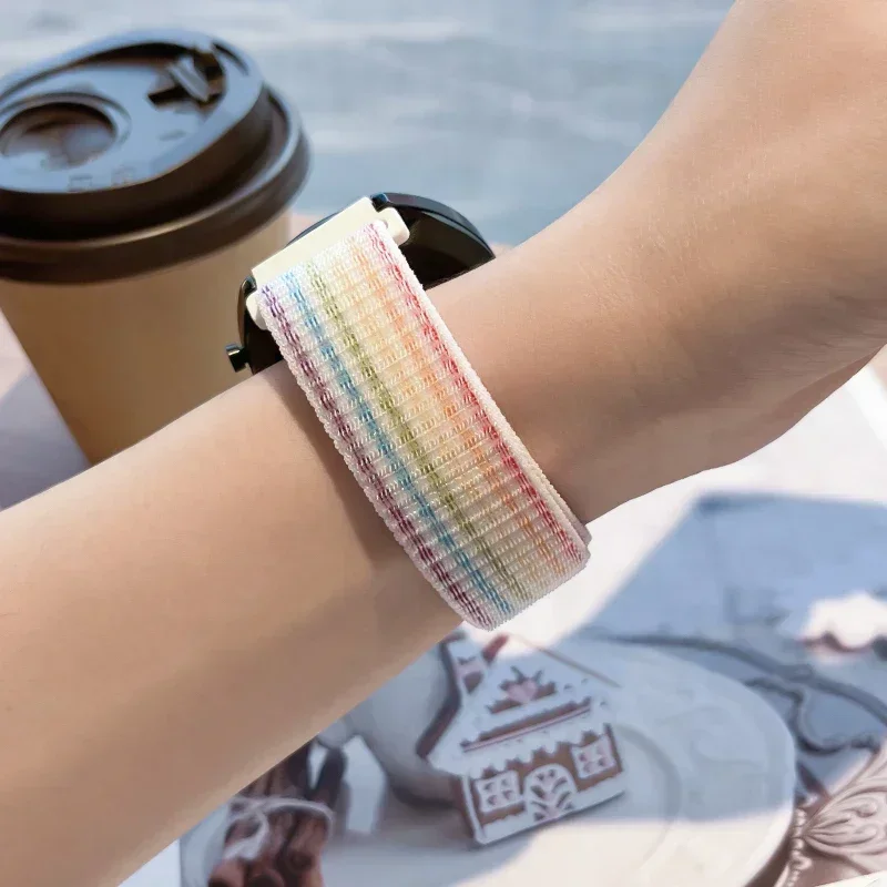 Versatile Nylon Loop Strap Bracelet, 22mm/20mm Adjustable Band