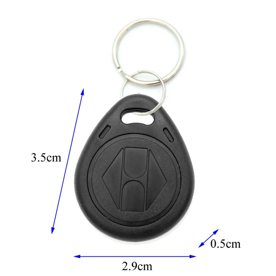 100pcs Color RFID 125KHz Proximity Keyfobs for Access Control & Time Attendance