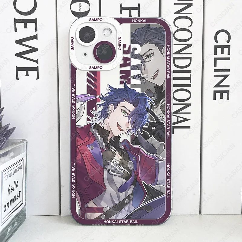 thumbnail image 1 of Honkai Star Rail Sampo Jing Yuan Dan Heng Luocha funda de teléfono para iPhone 16 15 14 13 12 11 Pro Max Plus funda suave, 1 of 5