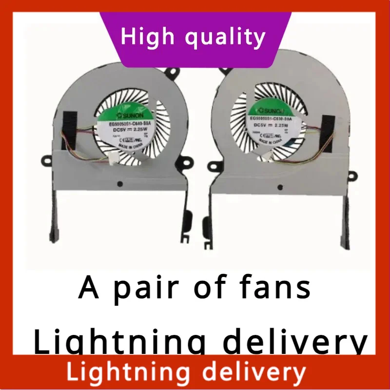 

New original Cooling Fan For ASUS UX501J UX501 UX501JW UX501VW CPU FAN L R EG50050S1-C630-S9A EG50050S1-C640-S9A