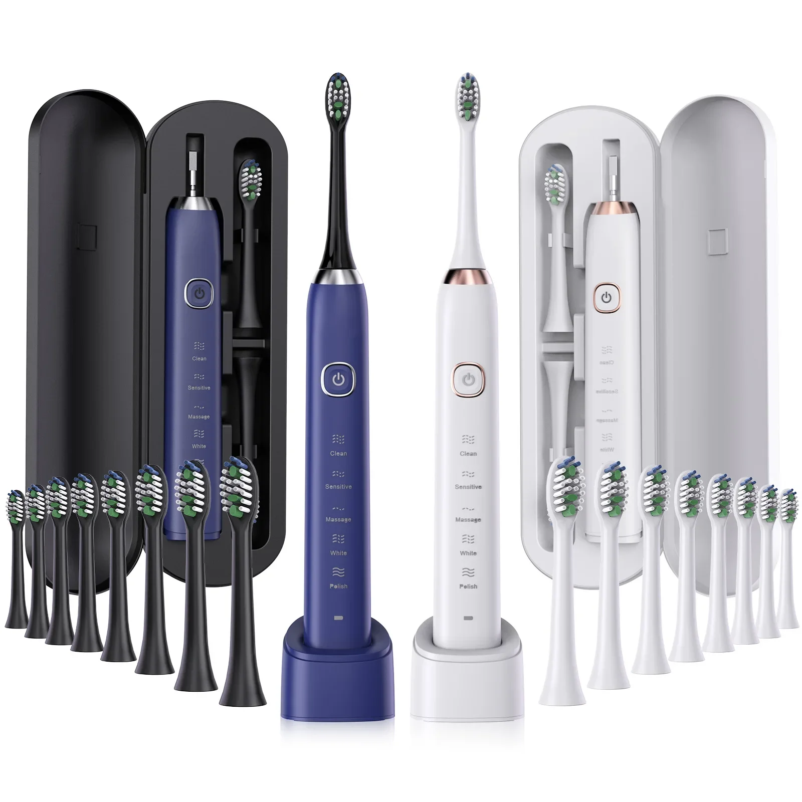 성인용 USB 충전식 초음파 칫솔, IPX7 방수, S100 초음파 칫솔, 선물로 적합