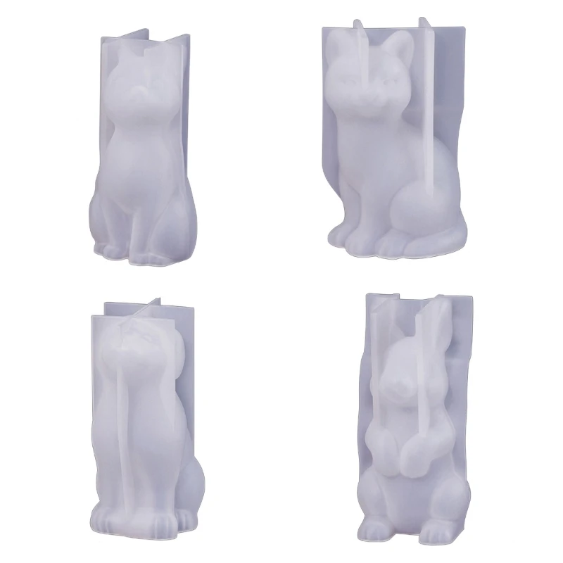 DIY 양초 석고 장식품을 위한 3D 동물 양초 금형