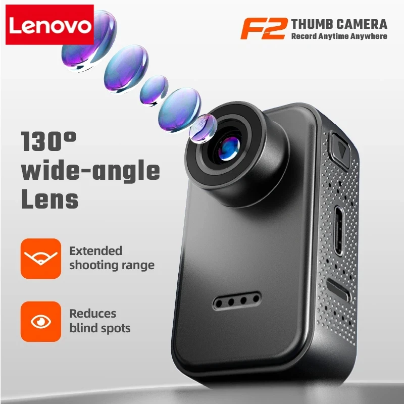 Caméra Action Lenovo Mini 4K HD - POV Sportive Magnétique