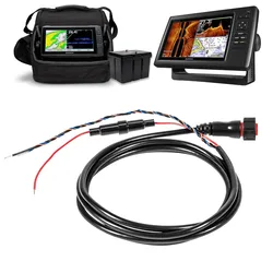 010-12445-00 Boat Power/Data Cable Threaded 4-Pin Fit for Garmin Transducers echoMAP Chirp/Plus/UHD, GPSMAP & for Panoptix