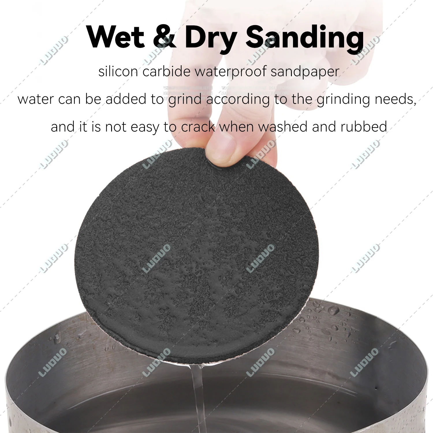 Round Wet Polishing Sandpaper Dry Sanding Sheet For Car Detailing Headlight Restoration Grinder Accessories Sanding Discs Paper