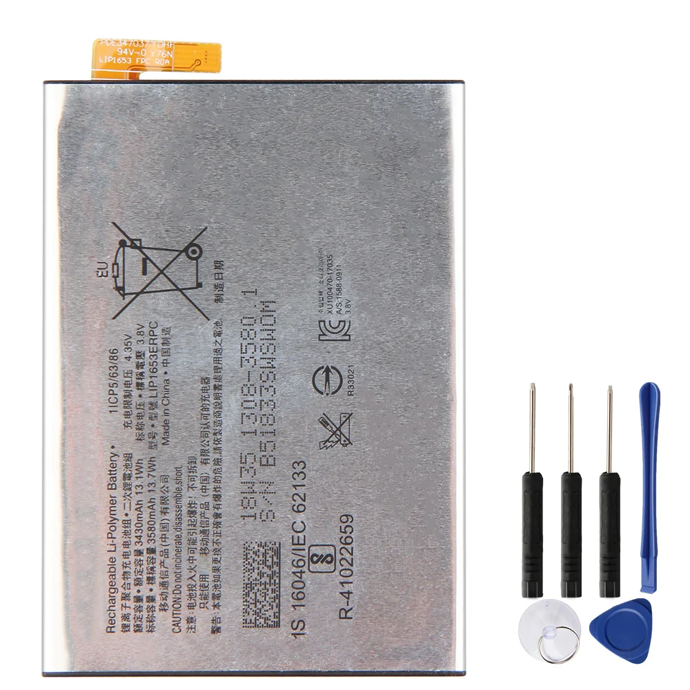Batteria Di Ricambio Originale Lip1653Erpc Per Sony Xperia Xa2 Ultra H4233 Xperia Xa1 Plus Batterie Autentiche 3580Mah