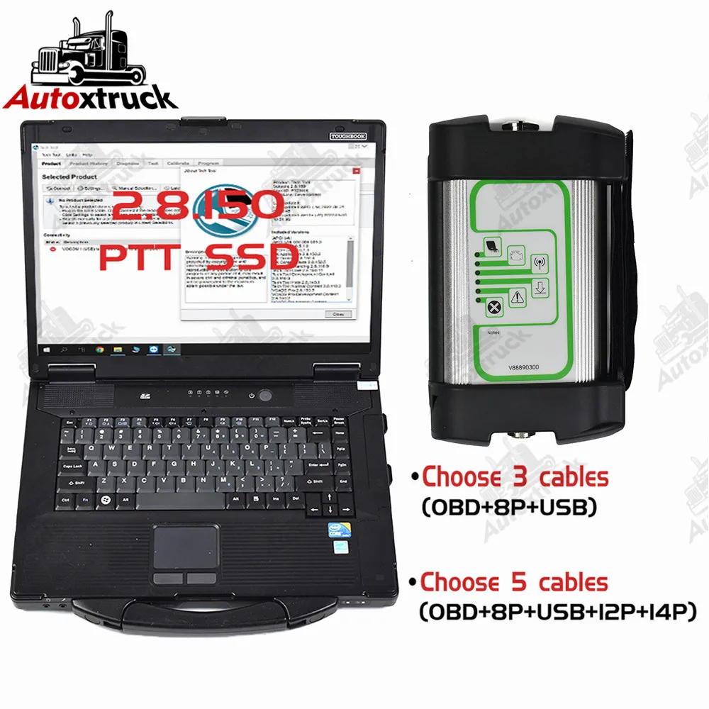 

Диагностический сканер CF52 для volvo VOCOM VOCOM1 88890300 2.8.150 PTT