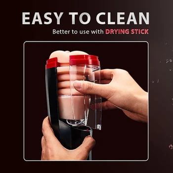 Lifelike Automatic Sucking Male Masturbation Cup Inner Telescopic Vibrator Male Masturb Vaginas For Men Sex Toy