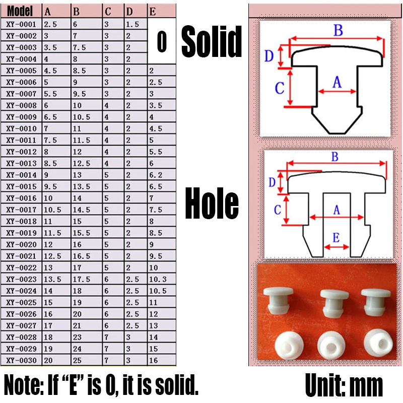 Tappo Per Foro A Scatto In Gomma Siliconica Da 10 Pezzi 2,5-14 Mm - Foto 5