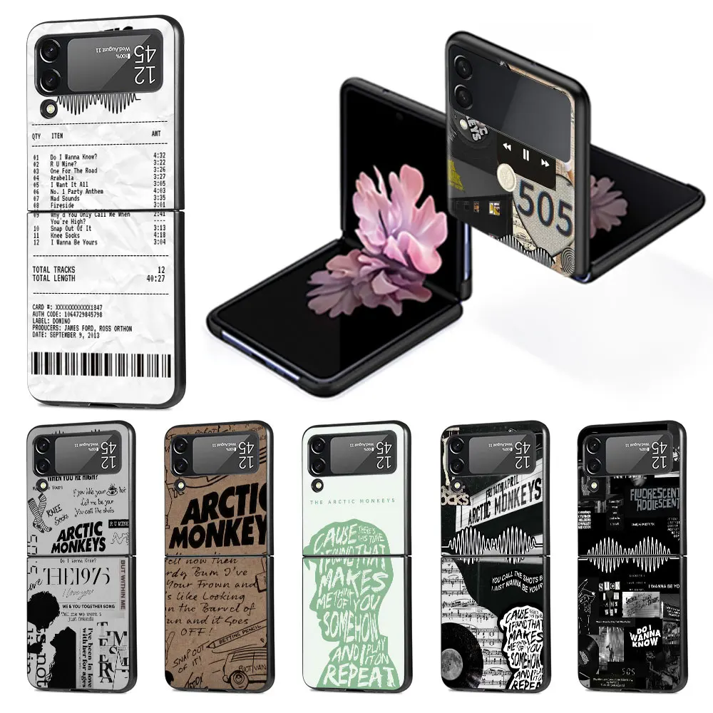 Arctic M-Claces Offerta Speciale Funda Per Samsung Galaxy Z Flip 3 4 5G Custodia Rigida Per Pc Zflip3 Zflip4 Cover Pieghevole Nera Flip4