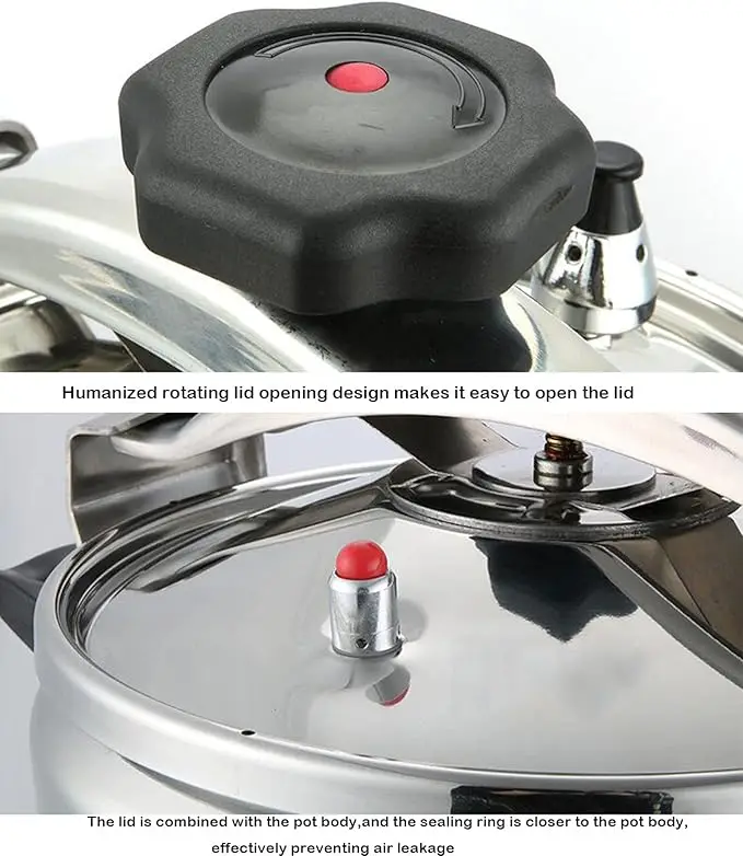 30 Quart stainless steel pressure cooker & large steamer cooking pressure canners,safety lock Explosion-proof 6