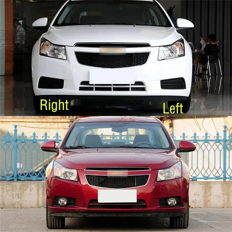 절묘한 1 쌍의 자동차 앞 범퍼 LED 안개 램프 어셈블리 자동차 액세서리 주간 러닝 램프 Cruze 2009-2 용 검정색 ABS