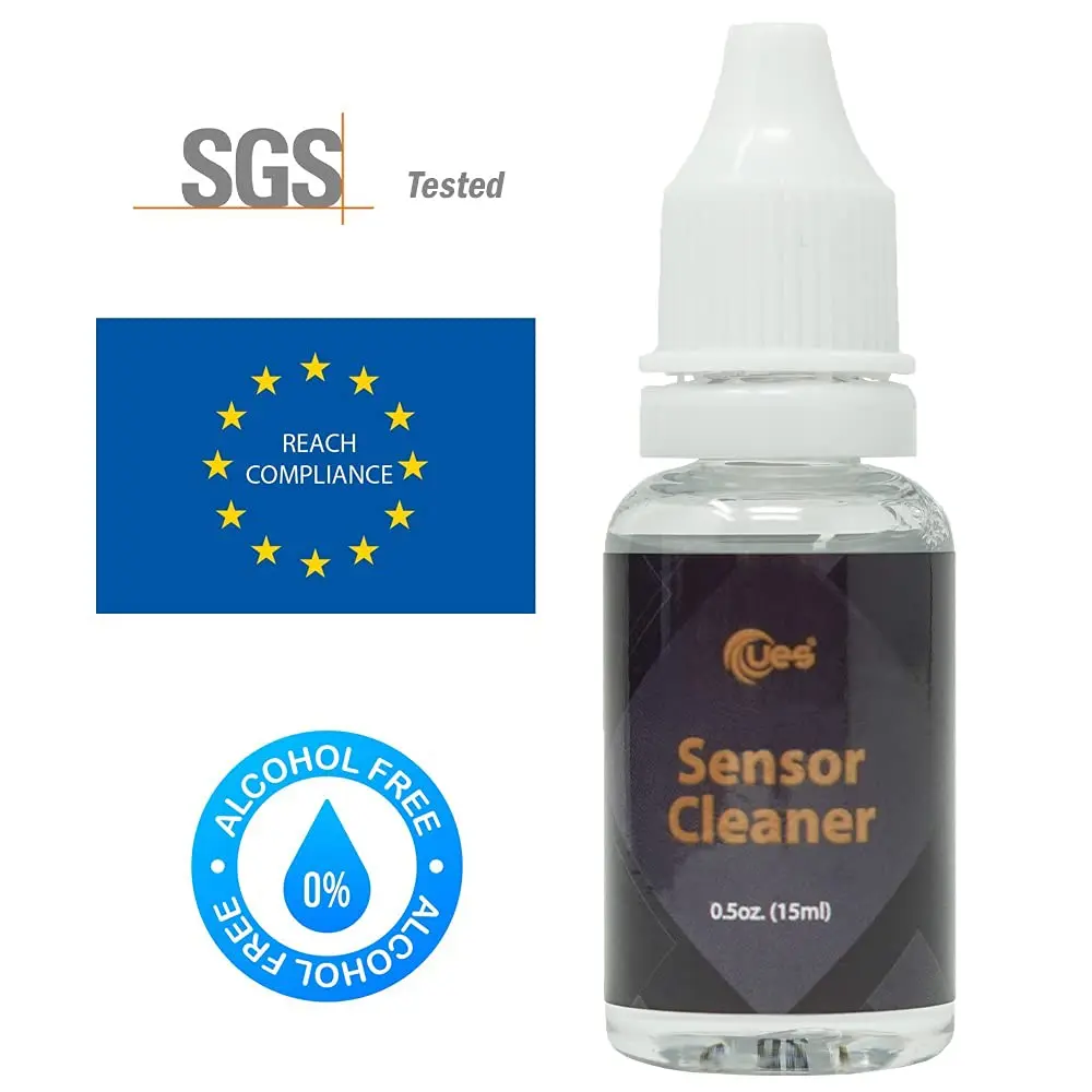 UES Camera Cleaner Solution Alcohol Free CCD CMOS Cleaning Fluid 15ml for DSLR Sensor Clean