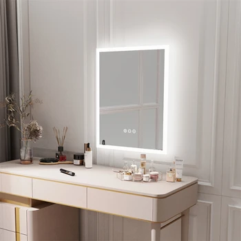 LED Bathroom Mirror with Backlit 400x500mm Wall Mounted Mirror for Vanity Dimmable 3 Colors Anti-Fog with Light Memory - CRI95 3