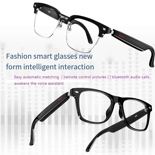Bluetooth Smart Glasses With Automatic Adjustment Wireless Bluetooth Headset Anti Blue Light Sunglasses Man Woman Waterproof