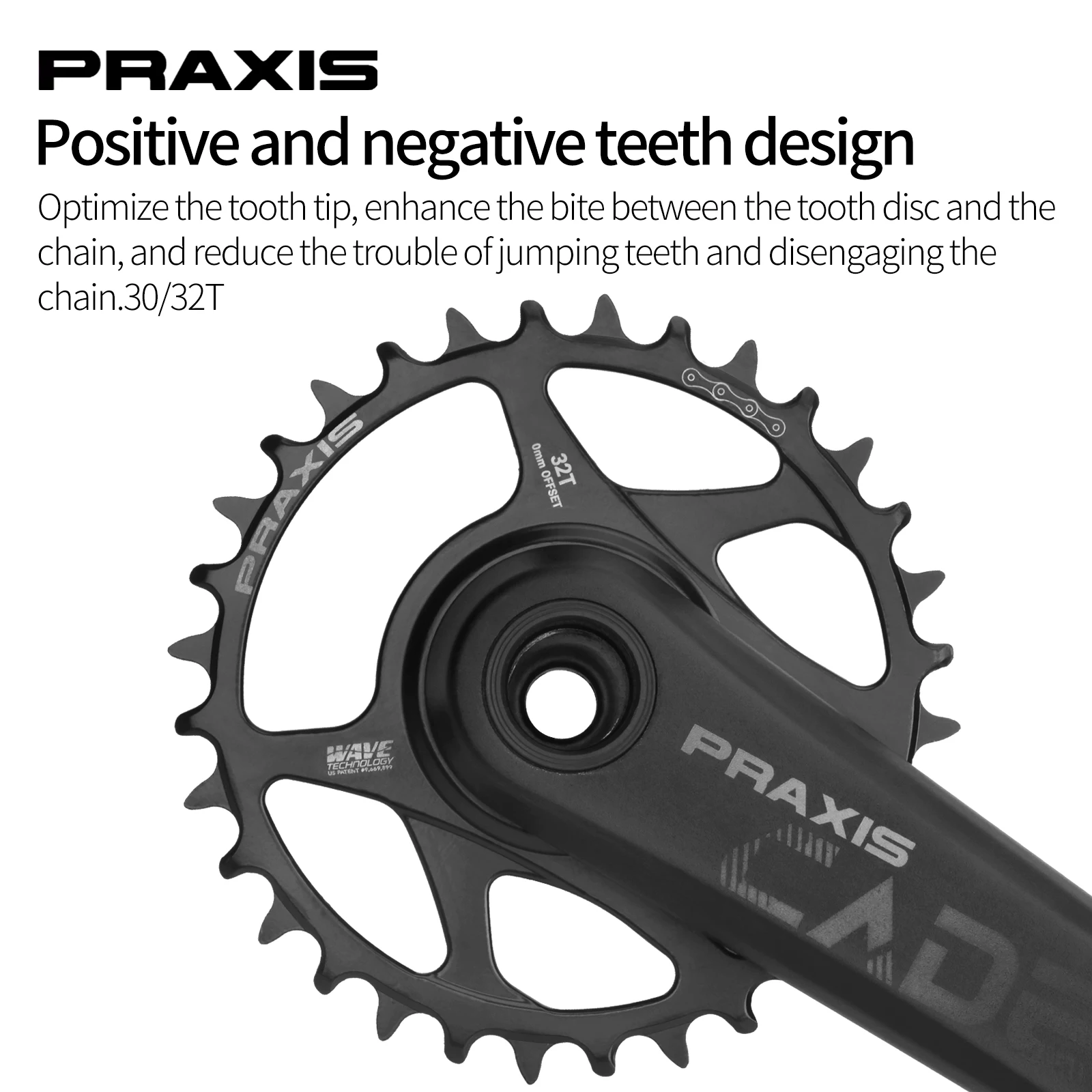 PRAXIS Mtb クランク 165mm/170mm/175mm CADET G2/DM/DH 30T/32T