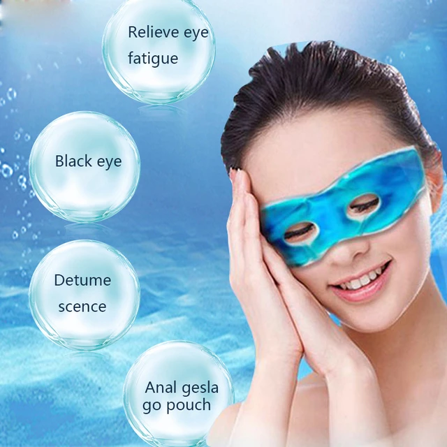 Masques de refroidissement pour les yeux, Masque Yeux Froid, Masque Gel  réutilisable à chaud ou à froid, les yeux gonflés, les yeux secs et les  maux