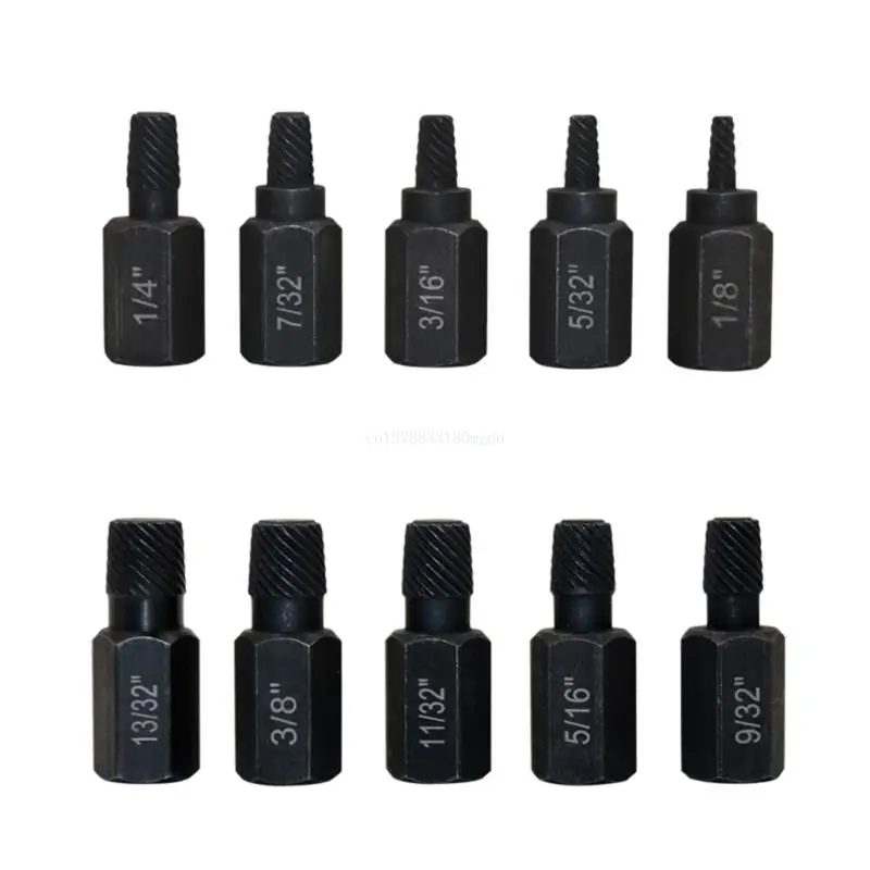 

10 шт. набор для извлечения термообработанных винтов. Легко и быстро удаляются инструменты. Легко удаляются зачищенные винты с