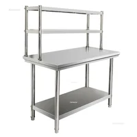 Stainless Steel Workbench Kitchen Cabinets Countertops Storage Racks Hotel Kitchen Console Load Tables Modern Kitchen Furniture 2