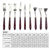 Oil painting scraper pigment palette knife Art acrylic gouache pigment spatula knife 9 sets 2