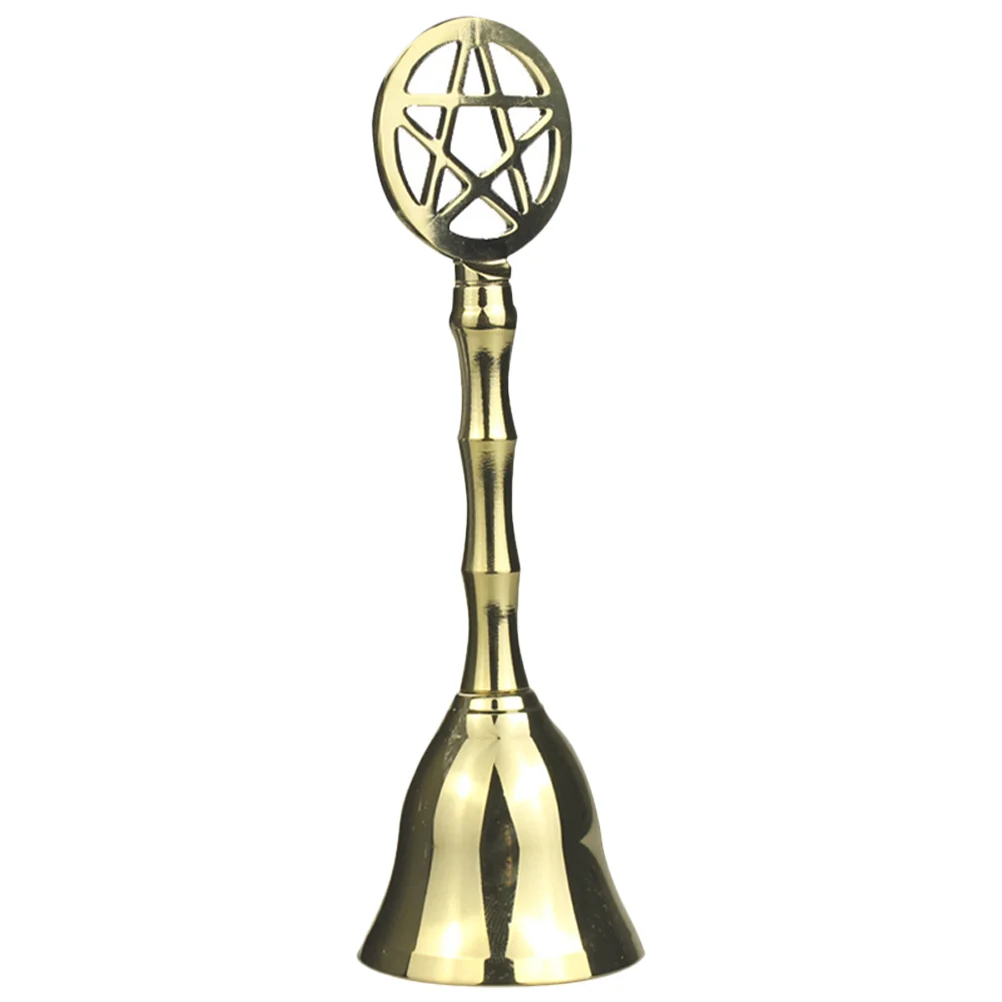 

Gold Decor Hotel Dish Bell Restaurant Pantry Hand Pet for Bachelor Party Call Metal Child