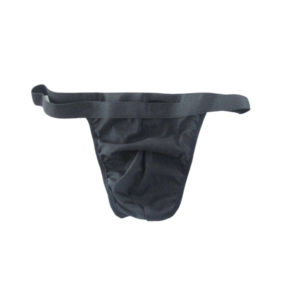 Sexy​ Thong For Men Bikini Bulge Pouch G-String T-back Low Rise Underwear Soft Elastic Briefs Solid Breathable Erotic Panties