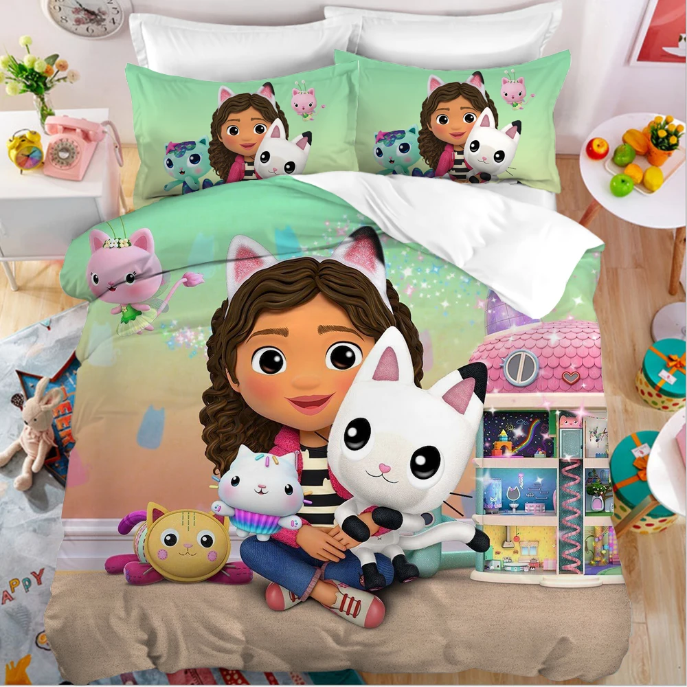 Set Copripiumino Gabby's Dollhouse - Letto Singolo, 100% Cotone - Reversibile - Foto 9