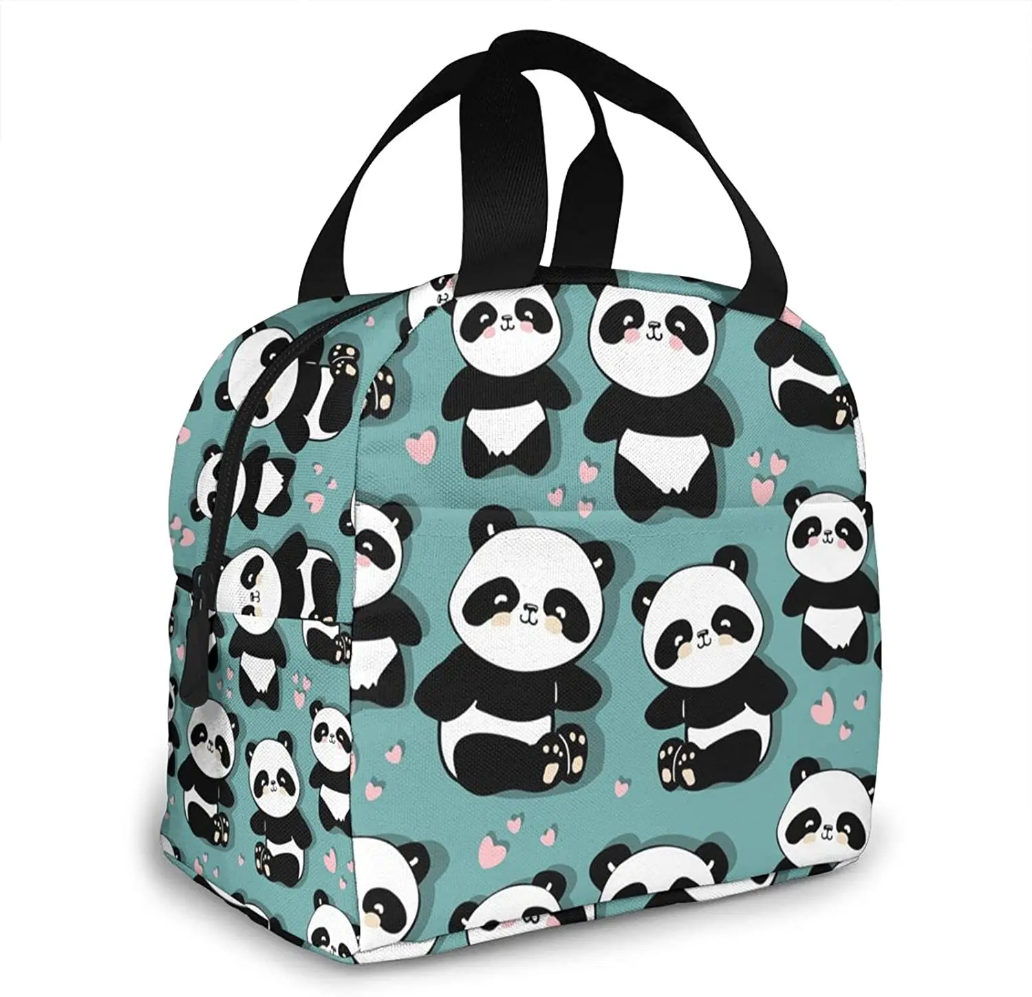 Cute Panda Lunch Box Insulated Cooler Lunch Bag for Men Women Girls Boys Teens Lunchbox Tote Small for Work Picnic Office