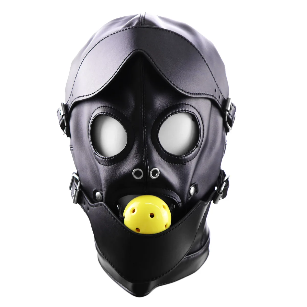 Masque erotique de cosplay fetish avec ball gag_voghion.com