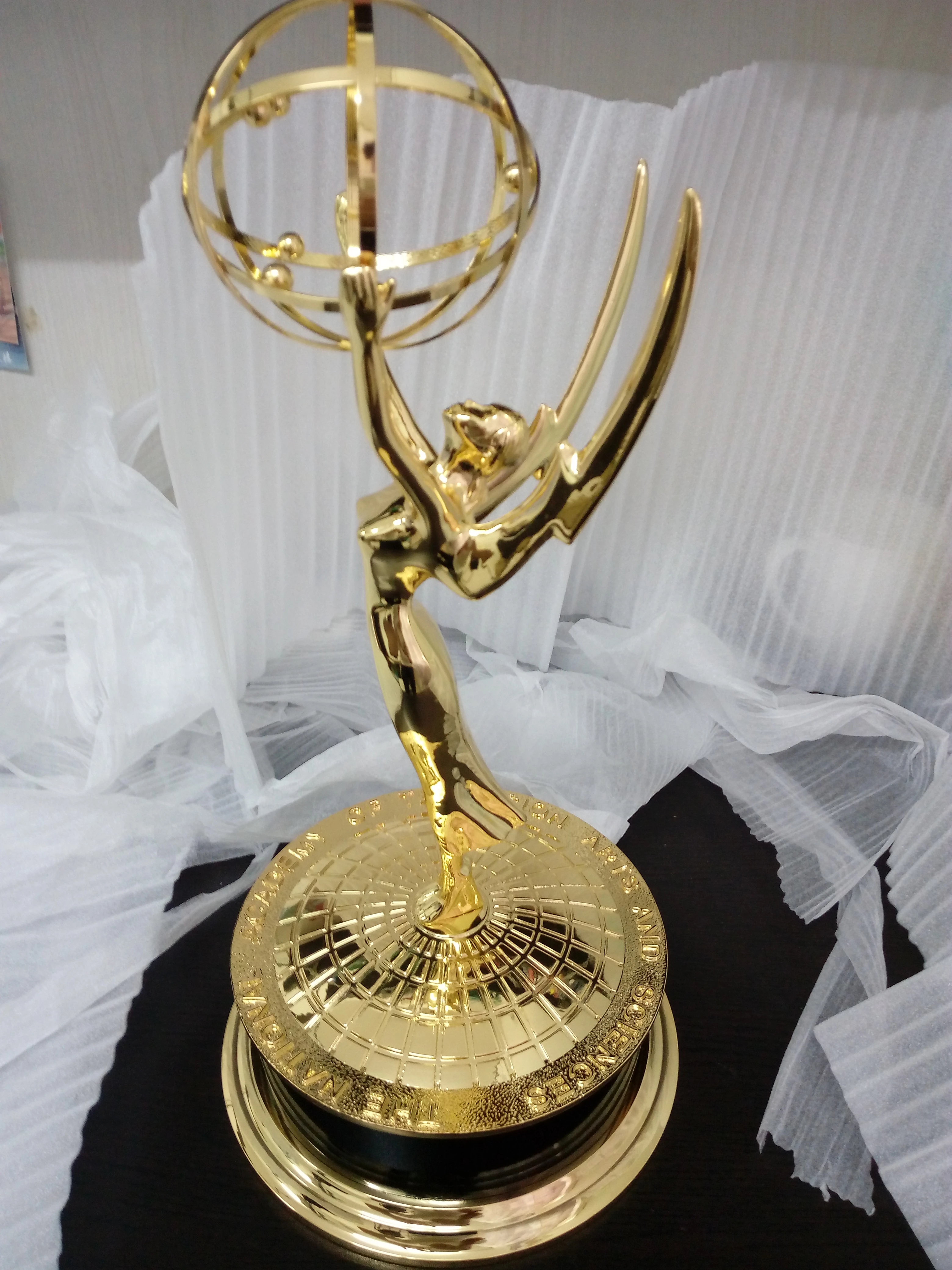 Emmy Award Trophy Cup Zinc Alloy Full Size 11 39 CM Replica Emmy Award