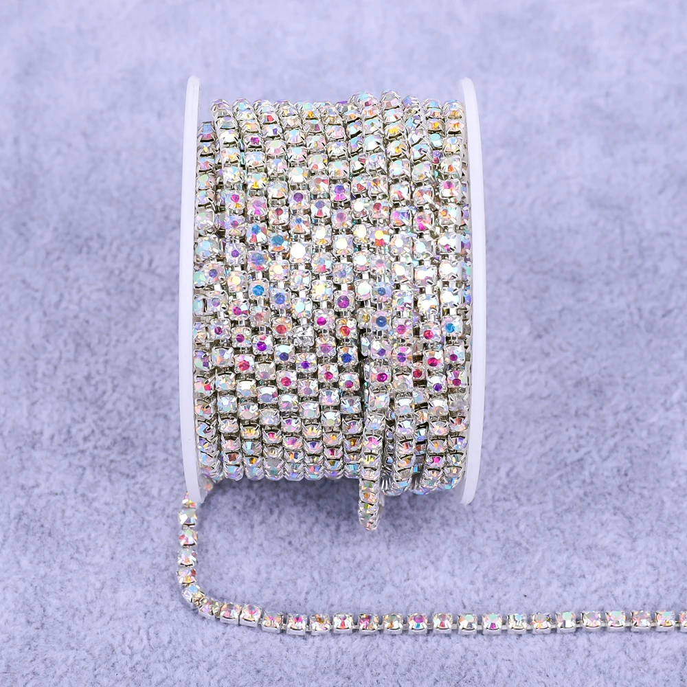 Radiant Gold Rhinestone Decorative Crystal Trim