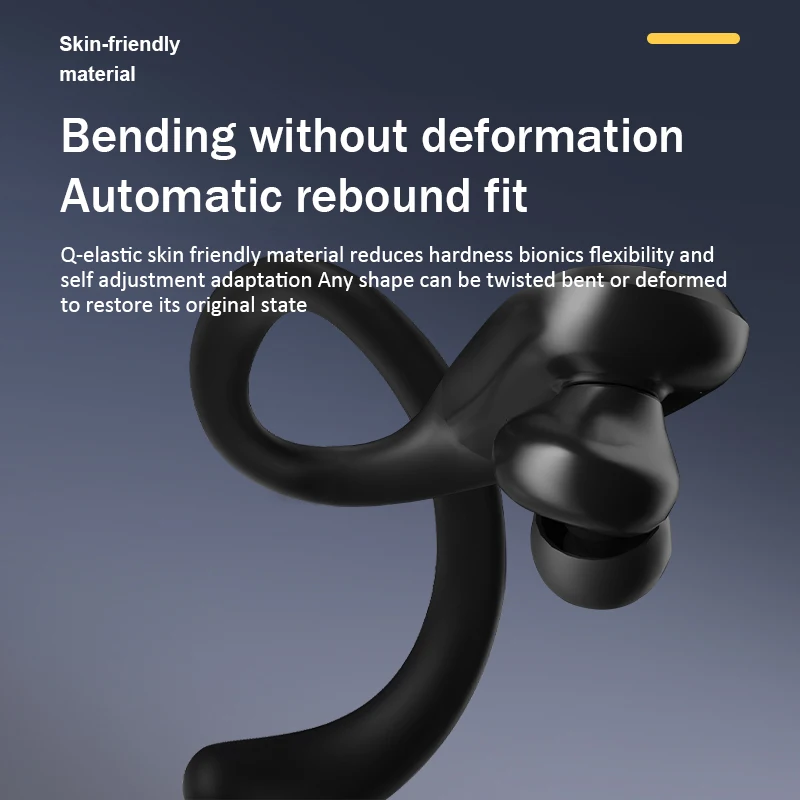 Sports Earhook Wireless Bluetooth Earphones Noise Reduction, Enc Ultra Long Battery Life, Waterproof, and Ear Friendly Wear