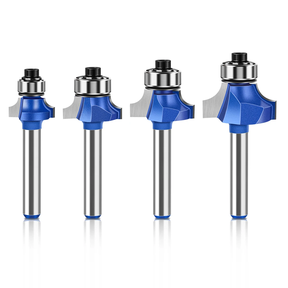 1/4 Zoll Schaft 6 mm Schaft blau Roundover Router Bit Set Hartmetall Holz Fräser für Holzbearbeitung – Detail 6