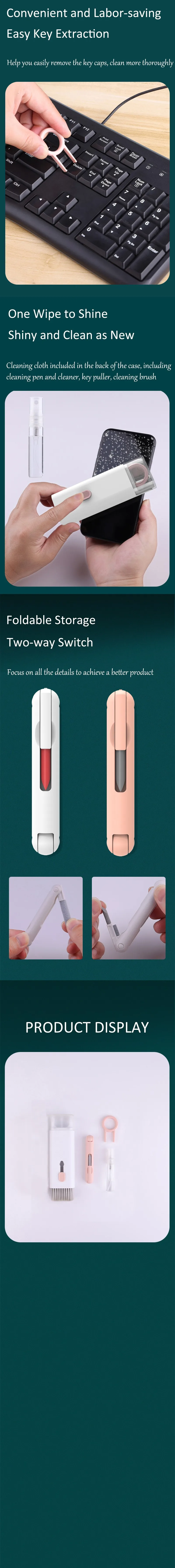 keycap extrator conjunto multifuncional kit de limpeza