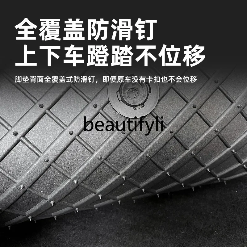 Applicable to the new version of Model3/modelY fully enclosed foot pad tpe injection molding foot pad