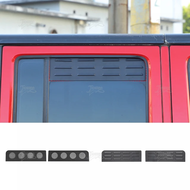 JIDIXIAN Aluminium Legierung Auto Hinten Fenster Vent Panel Dekoration  Abdeckung für Jeep Wrangler JK 2007-2017 Auto Außen Zubehör - AliExpress