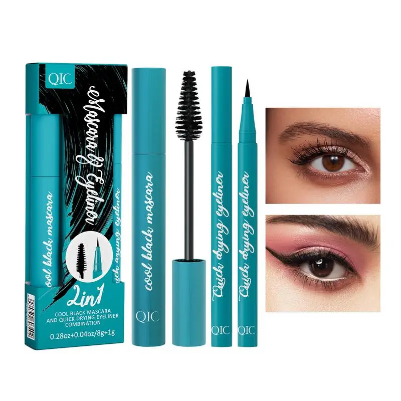 

Eyeliner Pencil Lengthening Mascara Waterproof Smudge-Proof Eye Liner Pencil & Mascara Set For Women and Girls Mascara Gift