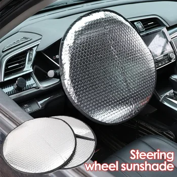 Volante per auto Anti-calore Parasole Copertura Protezione solare Copertura isolante Pieghevole a prova di sole Anti-UV Proteggi Parasole Scudo
