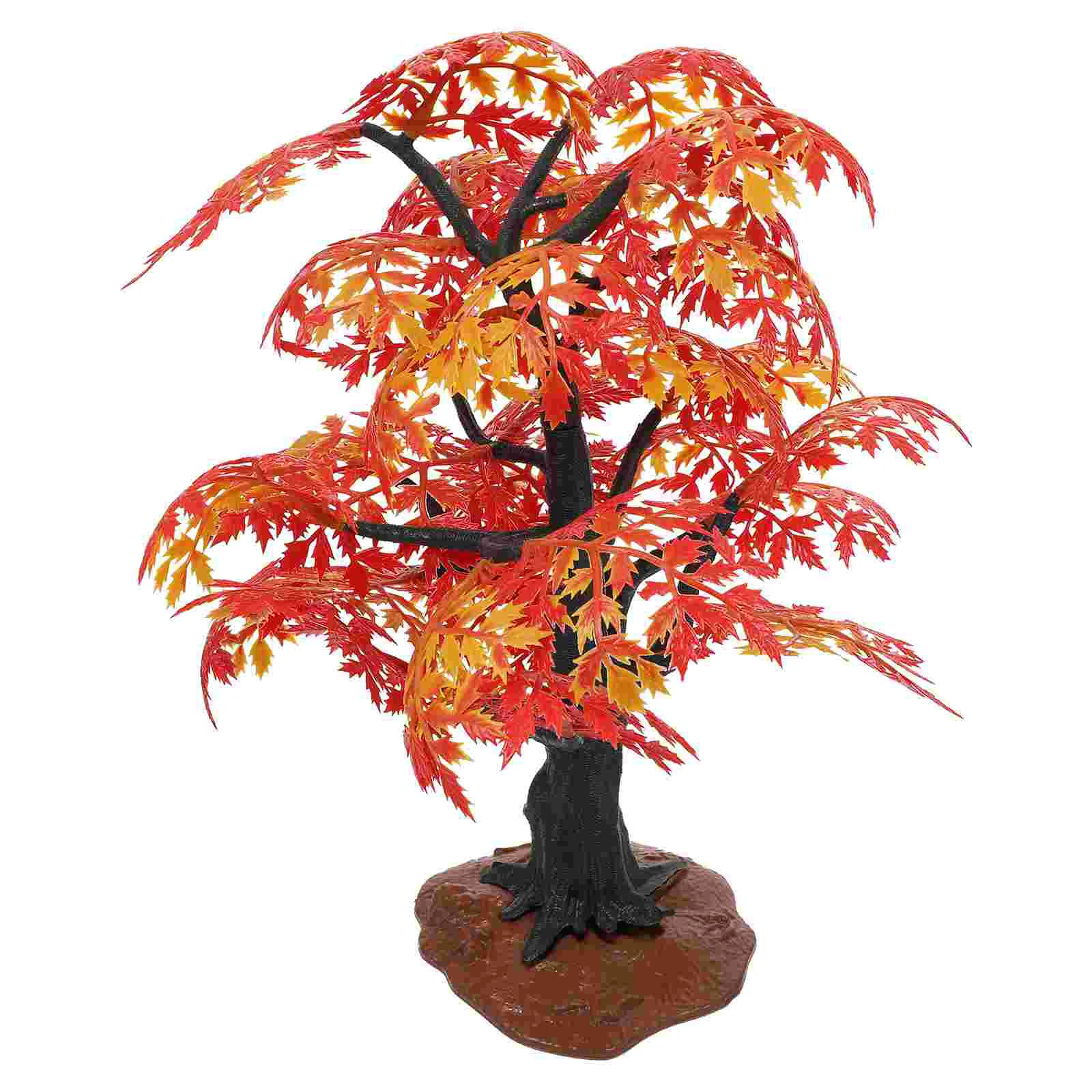 

Maple Model Tree Gardening Ornament Shaped Desgn Decor Autumn Desk Plastic Fake Decoration Office Home