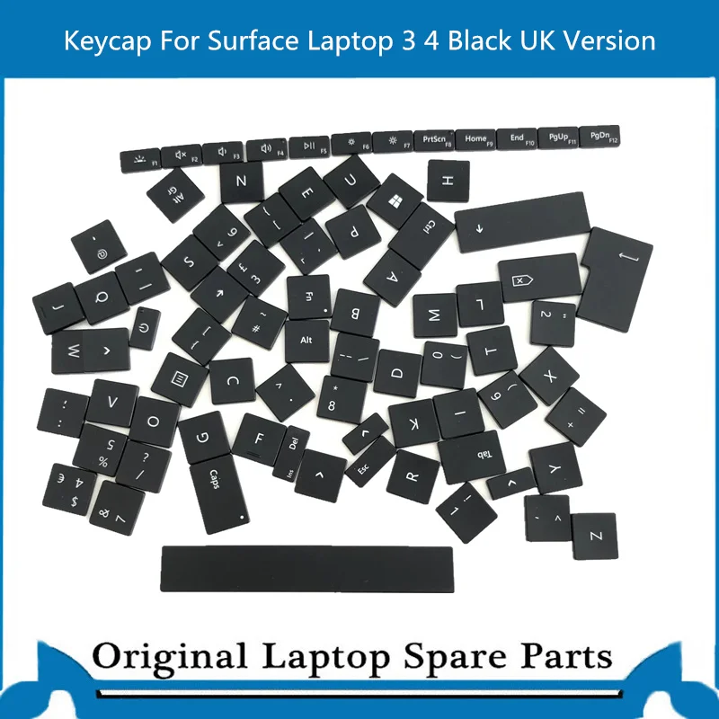 Replacement Keyboard Key Cap For Surface Laptop 3 4 UK Version Black