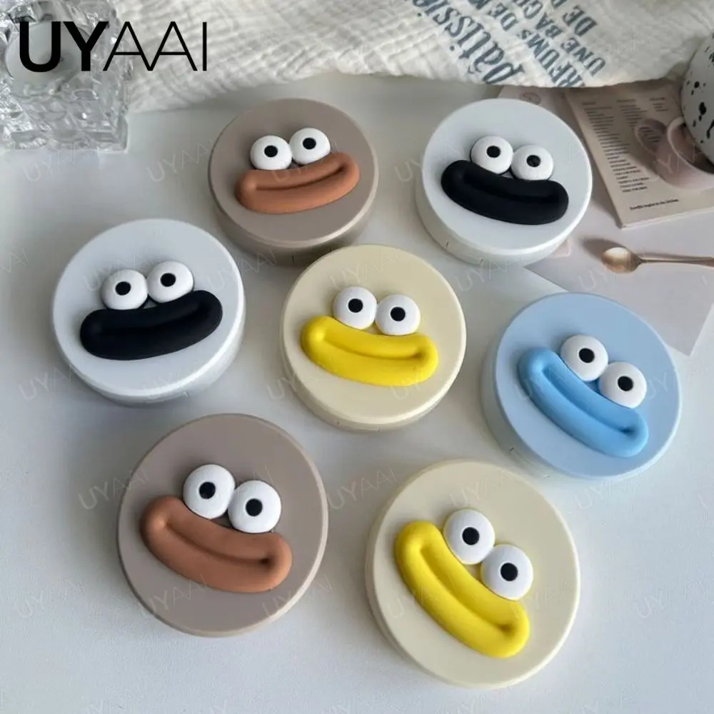 Tweezers Contacts Lens Cute Smile Case Travel Fashion Stick Container Portable Contact Makeup Storage Box Accessories