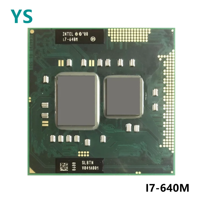 Процессор Intel Core i7-640M i7 640M SLBTN 2 8 ГГц двухъядерный четырехпоточный процессор 4 Вт 35