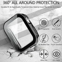 Étui étanche électroplaqué + verre pour Apple Watch, protection mate pour iWatch 46 42 45 41 44 40mm, compatible avec les séries 11 10 9 8 7 6 5 4 SE 3