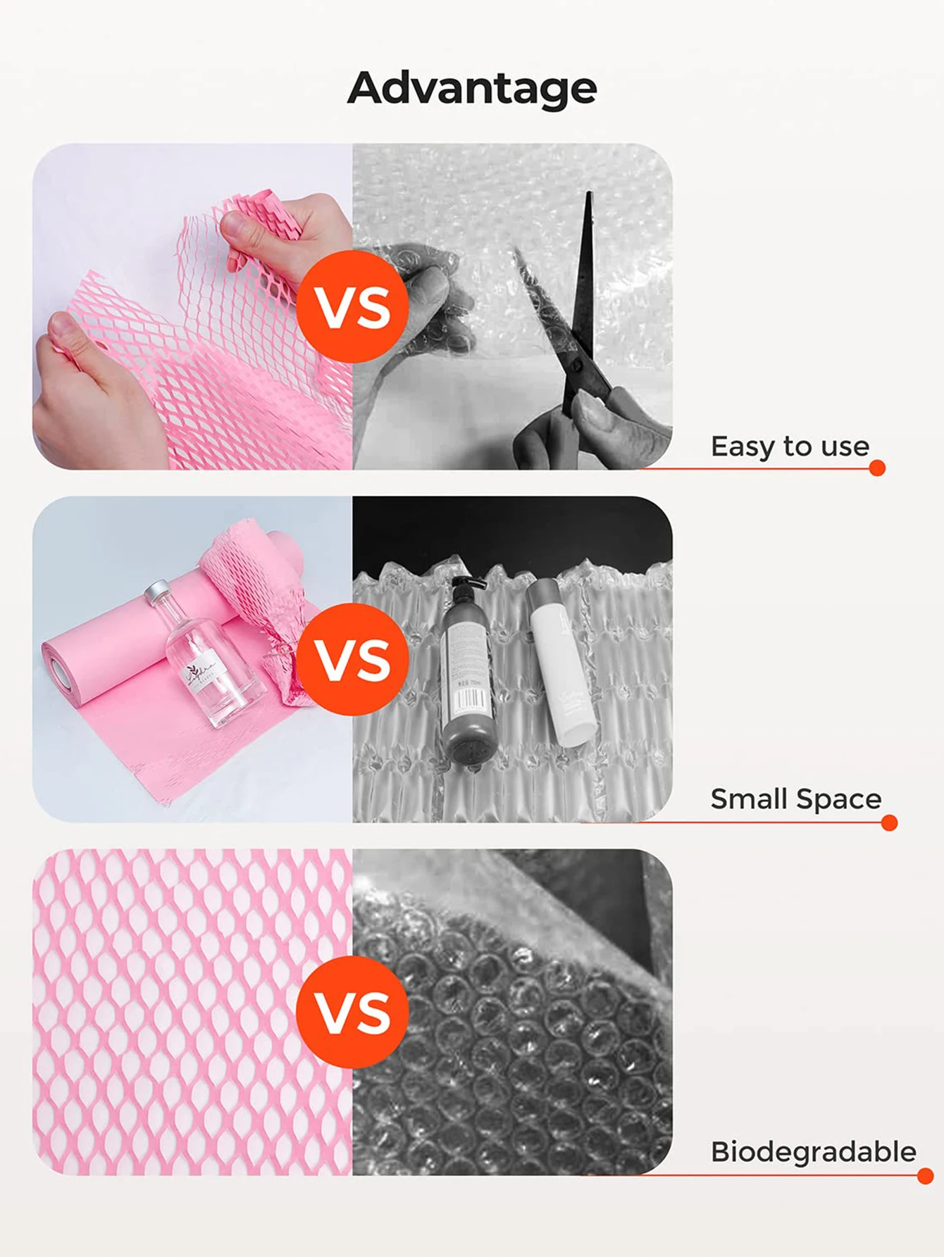 Honeycomb Paper Pink Packaging Kraft Wrapping Paper Gift Wrapping Paper Packing Material Products Craft Rolling Paper