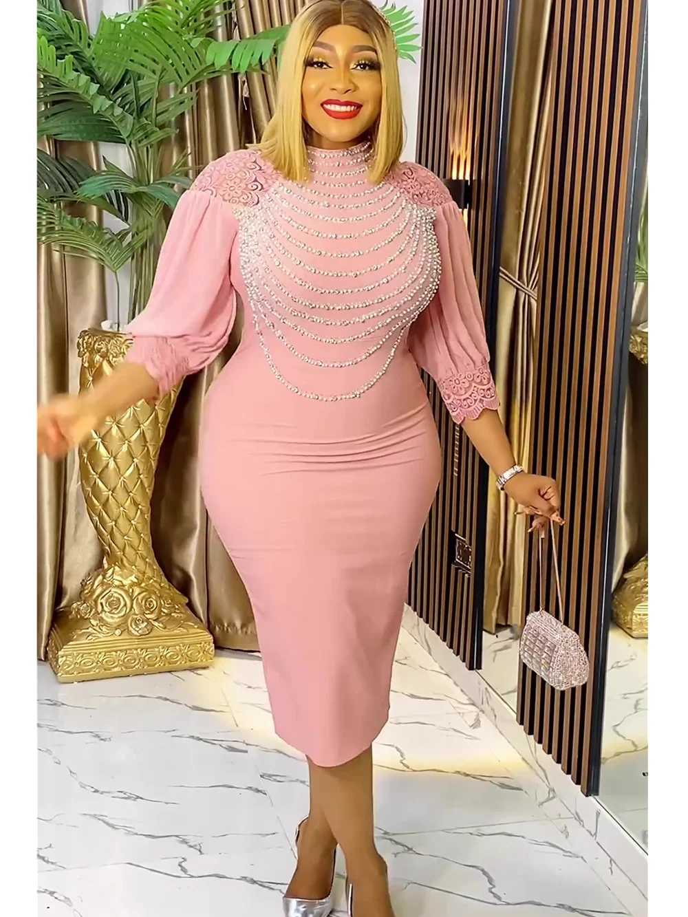 cocktail dress lace up back Primavera Asymmetrical Sequin Lace-up HoCo 4214 Pink / 6 Size:L - T 57 Bust Royal Blue Bridesmaid Dresses filter-sleeve:Short Sleeve