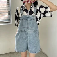 Summer Female Baggy High Waist Denim Overalls Shorts Lady Comfortable Thin Jeans Girls Korean Casual Fashion Short Pants - Image 3