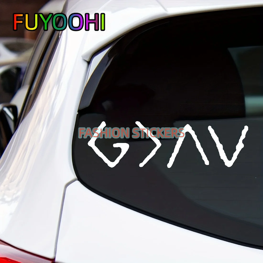 Fuyoohi God È Più Grande Di, Sticker G Ups And Downs Christian Religioso I Love Jesus Is Is Great Good Saved Faith Trust Hope