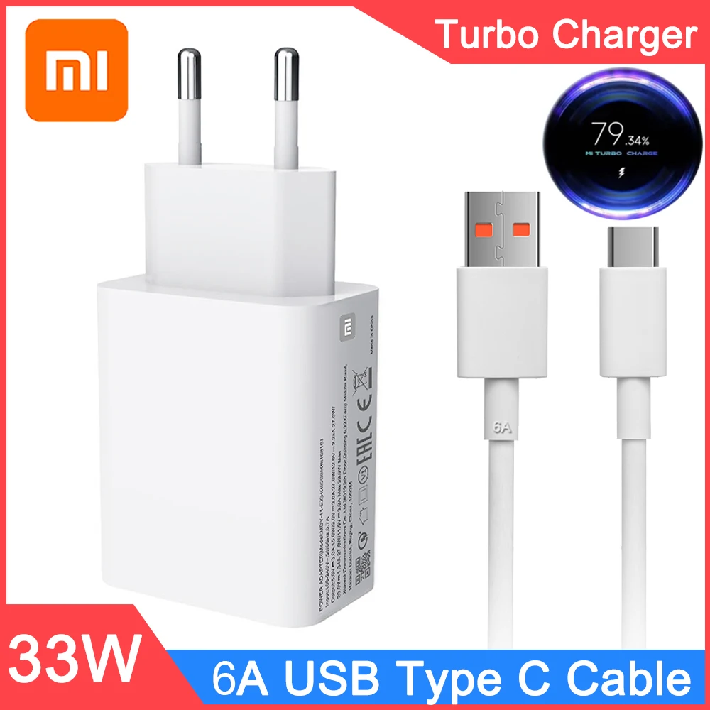 Cargador Xiaomi 33w Turbo Chargue Con Cable XIAOMI